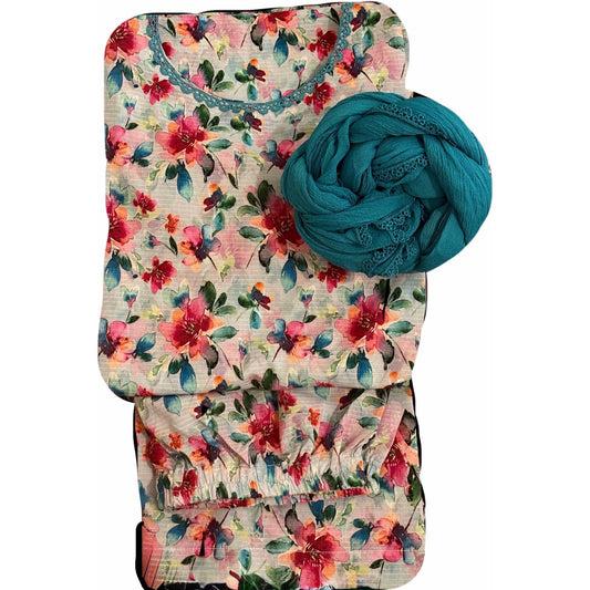Women's 2pcs Printed Shalwar Kameez(002)