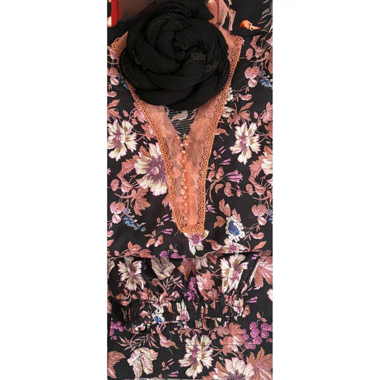 Women's 2pcs Printed Shalwar Kameez(006)